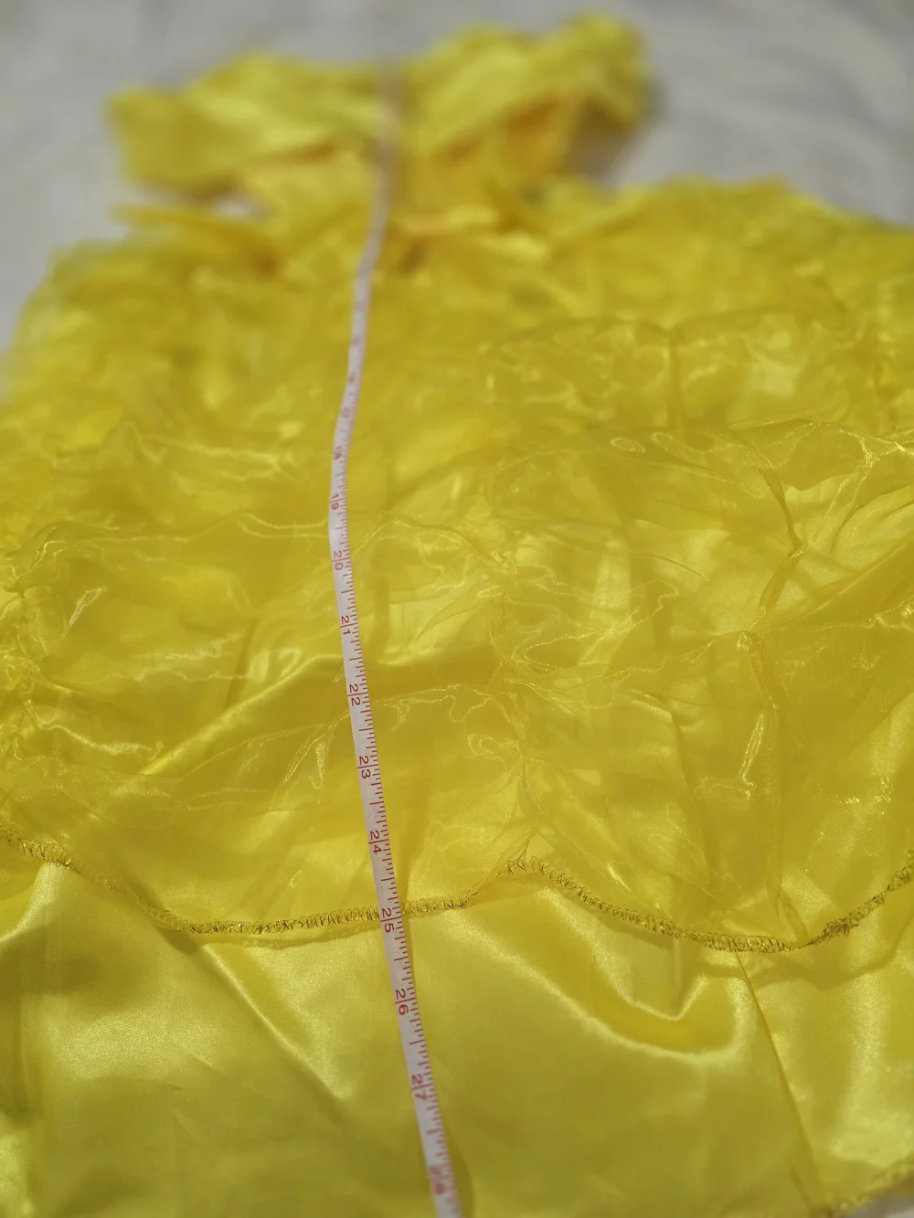 Yellow Bella Size 6 Sparkle Princess Costume Girls Sequin Bodice With Crinoline
